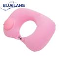 Inflatable Neck Cushion for Long Drives Portable Inflatable U-shaped Travel Pillow for Comfortable Neck Support on Long Journeys Perfect for Airplane Driving Adjustable Inflatable Neck Pillow. 