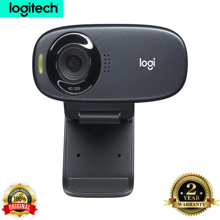 Logitech C310 HD Webcam, HD 720p/30fps, Widescreen HD Video Calling, HD Light Correction, Noise-Reducing Mic, For Skype, FaceTime, Hangouts, WebEx, PC/Laptop/Tablet - Black