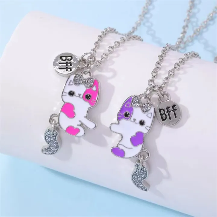 %E3%80%90Trending%20in%20Fashion%E3%80%91%202Pcs/set%20Cartoon%20Cat%20Shape%20Pendant%20Chain%20Friends%20Necklace%20BFF%20Friendship%20Children's%20Jewelry%20Gift%20For%20Girls%20Qoddess%20-%20Image%202
