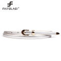 Thin Leather Female Belt Strap Black White Brown Women Belts Ladies Dress Belt Girls Pants Jean Waist Belt columns. 