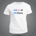 Meta Logo Design Roundneck Half sleeve T-Shirt - T Shirt.