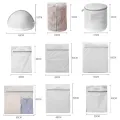 Washing Laundry Bag Polyester Zipped Wash Mesh Bag Coarse Fine Washing Machines Mesh Bag for Bra Underwear Socks Dirty Clothes. 