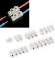 PVC Connector Heavy Duty AC 220v 5 to 30Ampere 12 Way Electrical Screw Terminal Connector PVC Plastic Electrical Cable Connector.