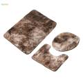 3 Pieces Bath Mats Set for Bathroom with Toilet Cover, U Shape Rug, Washable Bathroom Rug Sets for Tub, Bath Room, Shower Floors.
