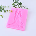 Silicone mold Bride and Groom clay resin silicone mold.