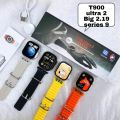 T900 Ultra 2 Smartwatch – 2.19” TFT Full Touch Screen, Bluetooth Calling, Heart Rate & Blood Pressure Monitor, Sleep & Fitness Tracker, 180mAh Battery, Wireless Charging, iOS & Android Compatibility, Unisex Smart Watch Upgraded VERSION. 