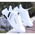 Sneakers Shoes For Men Summer Casual Lace Up Classic Fashion Sneakers Lightweight Comfort Shoes Soft Rubber Sole Plain Design
White.