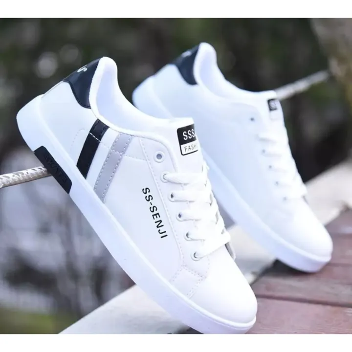 Sneakers%20Shoes%20For%20Men%20Summer%20Casual%20Lace%20Up%20Classic%20Fashion%20Sneakers%20Lightweight%20Comfort%20Shoes%20Soft%20Rubber%20Sole%20Plain%20Design%0AWhite%20-%20Image%207