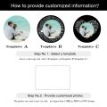 Custom Photo Projection Necklace with Picture Inside I Love You Necklace 100 Languages Personalized Heart Pendant Necklace Gift. 