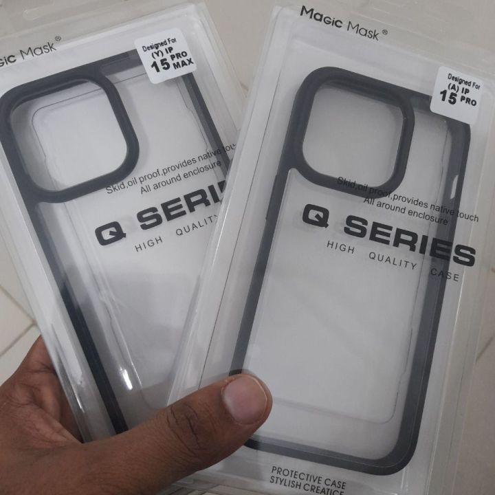 Transparent case New Q Series Bumper Case for iPhone 15/15plus/ iPhone 15 Pro/ iPhone15 Pro Max