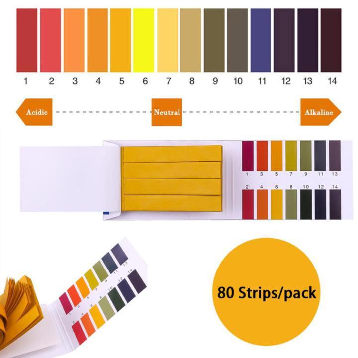 80 Strips PH Test Strips PH Meter PH Controller 1-14st Indicator Litmus Tester Paper Soilsting Kit Saliva Test Tools Strips