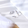 ZS 14/16G 925Sliver Minimalist Belly Button Ring Women Zircon Reverse Navel Piercing T Shape Navel Rings Barbell Body Jewelry. 