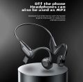 BL13 Bone Conduction Headphones Wireless Bluetooth 5.1 Earphone Ear Hook Waterproof Sports Headset Not In-Ear Earphones.