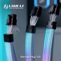 Lian Li Strimer Plus V2 Neon PSU Extension Cable ARGB ATX 24Pin GPU 8PinX2 Triple 8Pin Detachable Soft Silicone Removable. 