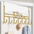 Hook shelf behind the door, non-perforated wall coat hook, bedroom kitchen door for coat hook clothes hanger. 
