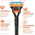 Gillette Fusion5 Precision Shaving Razor with Precision Trimmer & Ergonomic Handle - Men's Grooming Essentials.