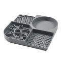 Qiunery Slow Feeder Dog Bowls, Dog And Cat Lick Mat With 4 Groove Areas, Bottom Suction Cup Slow Feeder Bowl, Dog Lick Pads, Puppy Essentials For Bathing, Grooming. 