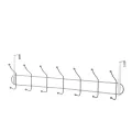 Multi-purpose Door Hanger Closet Door Hooks Coat And Towel Rack Door Hanger Hooks Over-the-door Storage. 