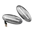 Car LED Dynamic Side Marker Signal Lamp Light Turn Lamp for Nissan Qashqai J10 X-Trail T31 Cube Juke Leaf Micra White.