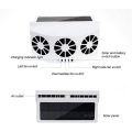 Solar Powered Car Ventilator,Solar Car Front/Rear Window Fan Exhaust Fan,Car Radiator,Eliminate Peculiar Smell White.
