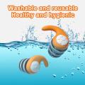 1 Pair Children Silicone Earplugs Sleep Ear Plug Waterproof 3 Layers Ear Protector Canceling Noise Reduction for 5-12 Year Old.