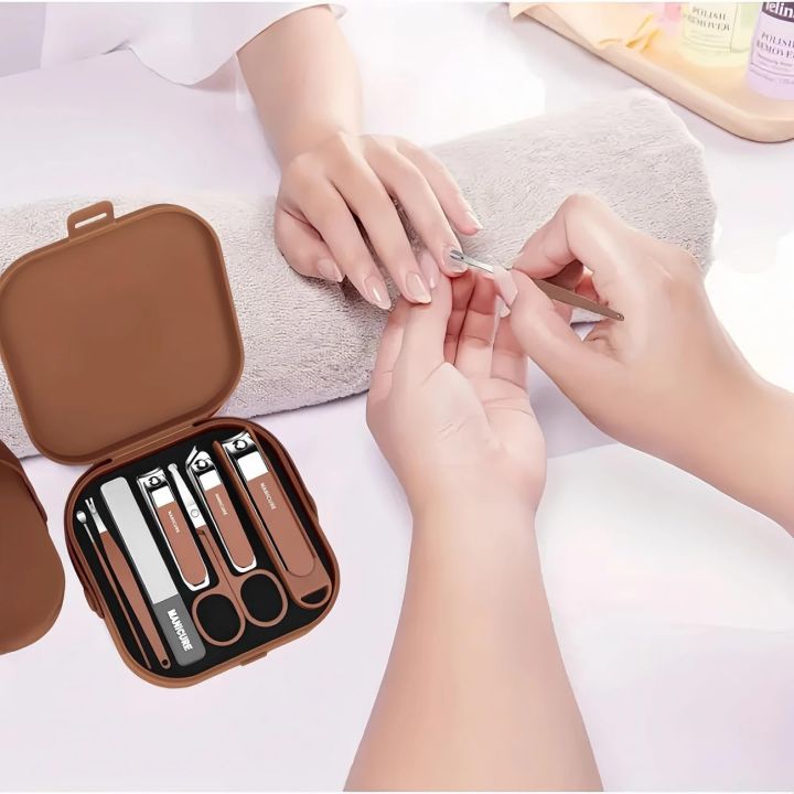 Nail Clippers Care 8Pcs Professional Manicure Pedicure Set