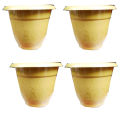 Plastic Flower Tob 10 inch and Pot 4 pcs. 