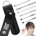 Combo Offer ( Camera Endoscope Ear Cleaning Spoon Tool+ 6 psc Ear Wax Removal Kit). 