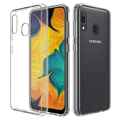 Samsung Galaxy A30 Luxury Crystal Clear Case Soft Silicone Shockproof  Transparent Shell TPU Back Cover