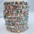 Random mix and match module bracelet Italian bracelet stainless steel detachable bracelet D style single Italy charm. 