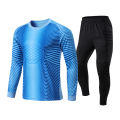 Football goalkeeper goalkeeper jersey set, men's and women's long eeed protectie jersey, dragon's shirt, training and competition form, cross-border exclusie supply.