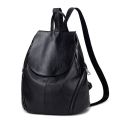 Shoulder Bag Women's2023New Soft Leather Large Capacity Travel Backpack Student Schoolbag.