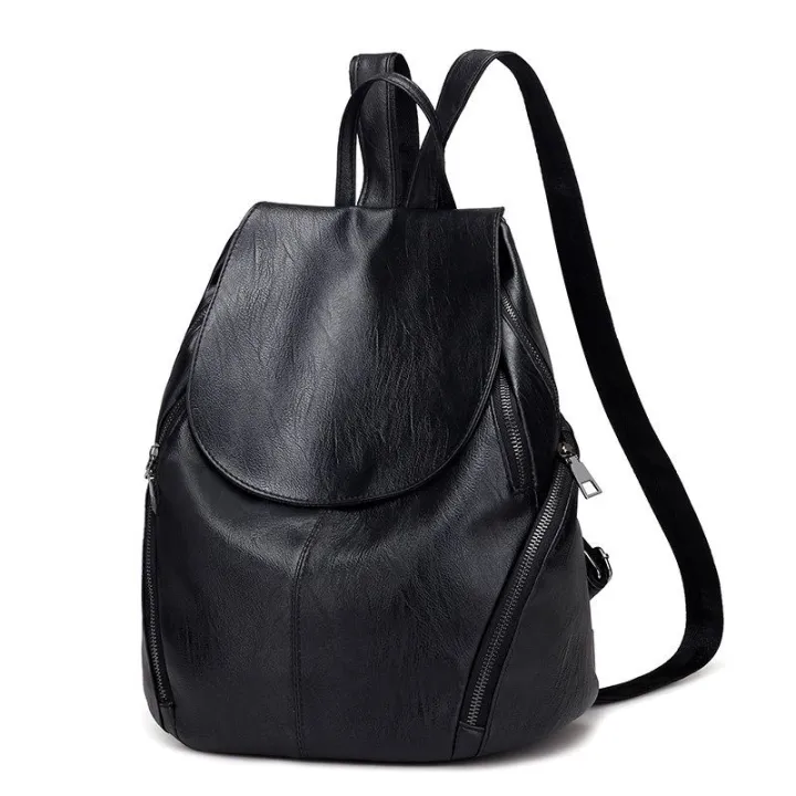 Shoulder%20Bag%20Women's2023New%20Soft%20Leather%20Large%20Capacity%20Travel%20Backpack%20Student%20Schoolbag%20-%20Image%202