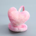 Plush Gradient Color Heart-Shaped Plush Earflap Earmuffs Stylish Gradient Color Soft Heart-Shaped Plush Earflap Earmuffs.
