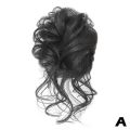 Synthetic Curly Bun Messy Claw Chignon Clip Elastic Hair Scrunchies Hairpieces Chignon Donut Updo Hair Pieces For Women. 