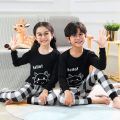 Boys Girls Pajamas Autumn Winter Long Sleeve Children's Clothing Sleepwear Cotton Pyjamas Sets for Kids 2 4 6 8 10 12 Years. 