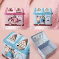Metal House Shape Piggy Bank Coin Safe Storage Box with Lock.