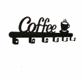 2X Coffee Mug Holder Wall Mounted,Coffee Bar Decor Sign,Coffee Cup Rack Holds,Coffee Sign Mug Hanger,Coffee Mug Rack. 