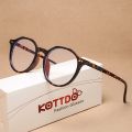 KOTTDO Classic Plastic Anti-blue Light Clear Lens Glasses Frames for Women Vintage Round Computer Game Glasses Frame Men. 