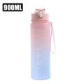 900/800ml Sports Water Bottle Motivational Water Bottle Leakproof Drinking Bottles Outdoor Travel Gym Fitness Jugs For Kitchen.