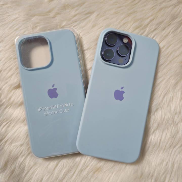 For Apple iPhone 15 iPhone 15 Plus iPhone 15 Pro iPhone 15 Pro Max  Luxury Transparent Silicone Protect Back Cover Soft Case( Saira Blue  Colour)