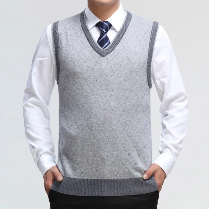 EICHOS%20High%20Quality%20Classic%20Sweater%20Vest%20Men%20V-neck%20Pullover%20Men%20Business%20Formal%20Fashion%20Plaid%20Sleeveless%20Men%20Knitted%20Sweater%20-%20Image%206
