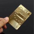 Luxury Gold Foil Waterproof Playing Cards PET/PVC Plastic Poker Deck Stylish - Gift Items.