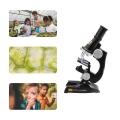 Microscope Kit Lab 100X 200X 450X Home School Science Educational Toy Gift Refined Biological Micros. 
