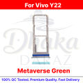 Vivo Y22 Sim Tray Micro SD Card Slot Holder Adapter – Replacement Part. 