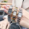 inspried bye Hot Selling New Light Luxury Jewelry Rectangular Crystal Inlaid Watch for Women's Fashion Trend square Fashion Bracelet Watch.