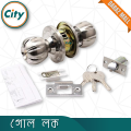 High Security Round Lock Silver Color Kamranga Model Universal Wooden Door Lock.