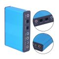 【3C VictoryEagle】USB Card 5.1/7.1 Channel Audio Controller Optical Sound Card External Audio Driver Card Converter for PC Desktop Sound Adapter（blue） sell. 