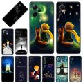The Little Prince Cartoon Black Phone Cases for Xiaomi 12S 12T 12 13 Lite Mi CC9 Redmi A1 A2 12C Note12 Pro 4G 5G Plus Cover. 