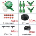 DIY Drip Irrigation System Automatic Watering Garden Hose Micro Drip Watering Kits with Adjustable Drippers Gardening Tool Kit.